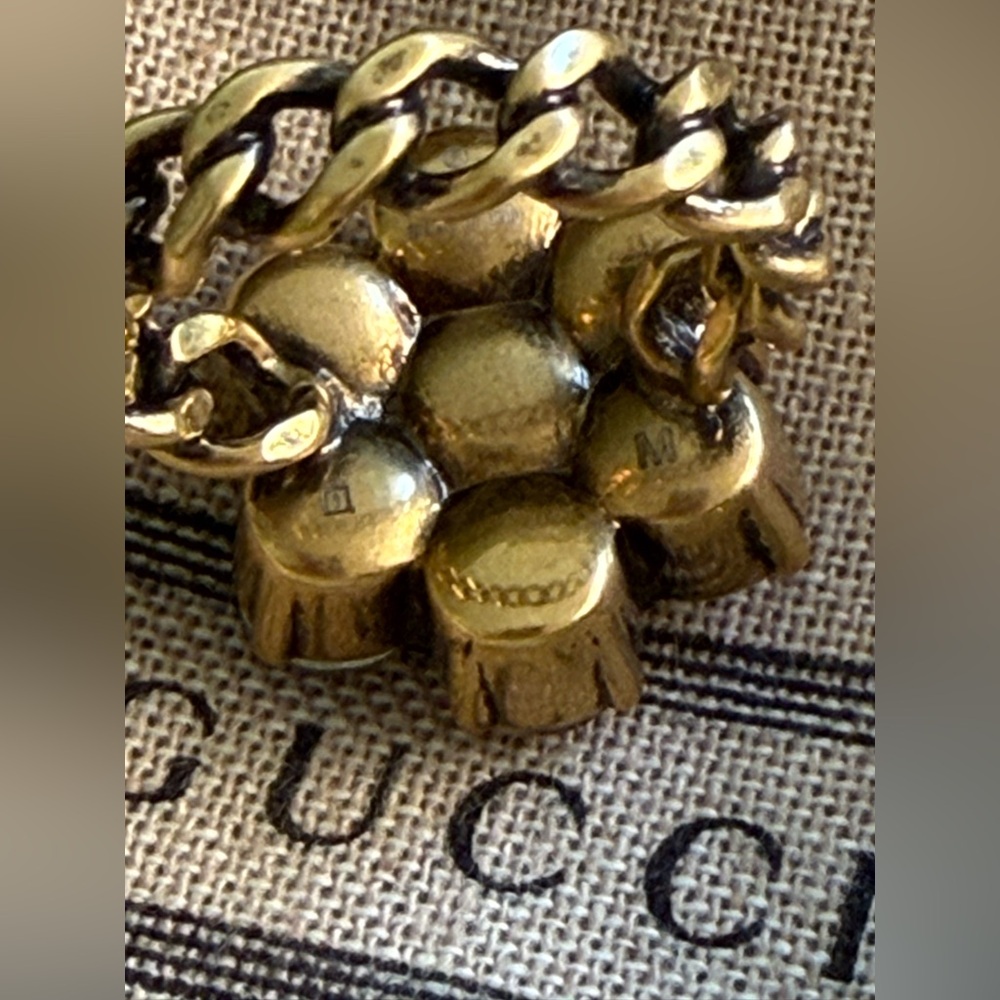 NWT GUCCI GG Marmont Crystal Ring  Designer Size: M / IT 16 - Picture 9 of 16